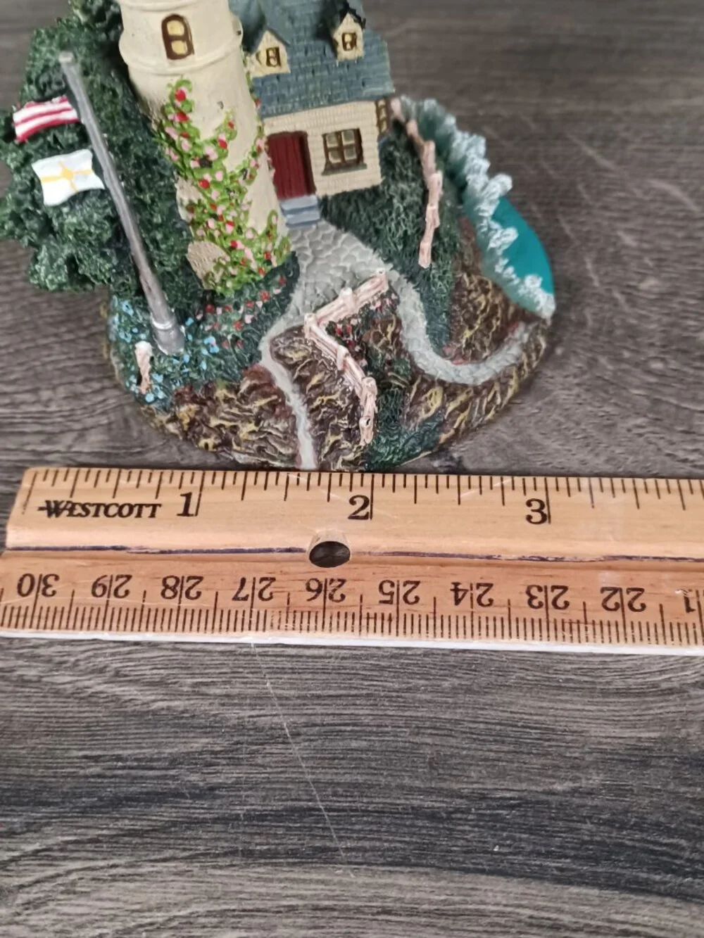 Hawthorne Thomas Kinkade Illuminated Ornament Collection Light In The Storm 2000